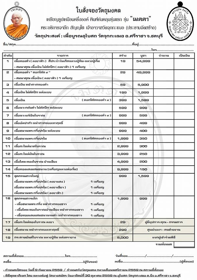 หลวงปู่ทิม รุ่นเมตตา(ห่มคลุมรุ่นแรก)