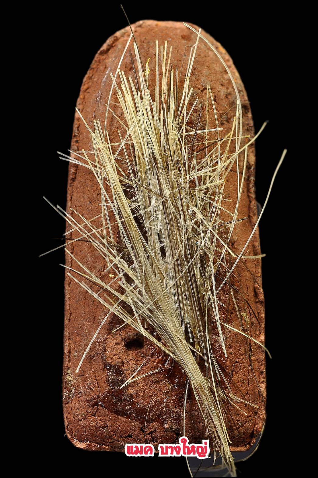 พระรอดเหม็น หลวงพ่ออุ้น วัดตาลกง ด้านหลังใส่เส้นเกศาหลวงพ่อได้เข้มขลัง มากๆครับ